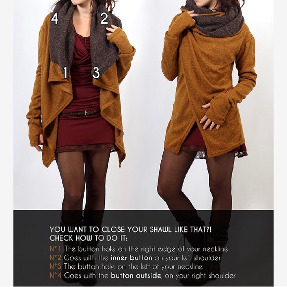 Toonzshop cardigan shawl - Picture 2 of 3